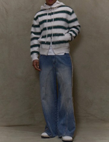 Hanorac Musero, ecru/verde