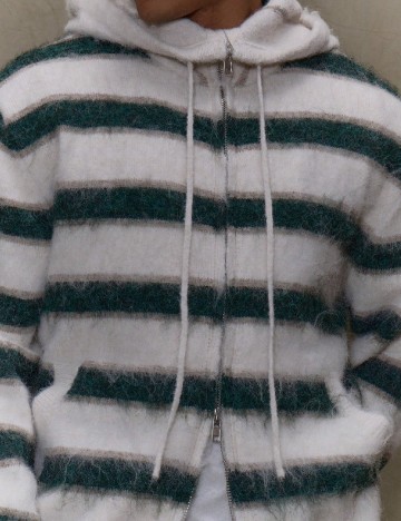 Hanorac Musero, ecru/verde