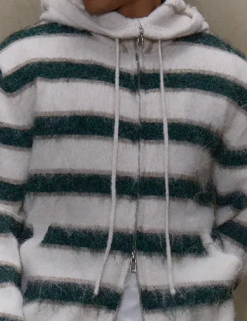 Hanorac Musero, ecru/verde