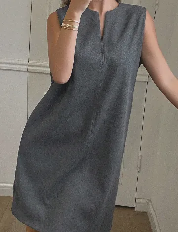 Rochie scurta Dazy, gri