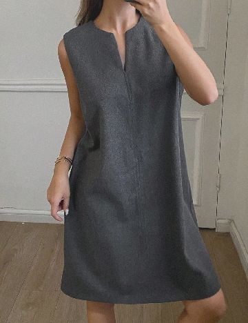 Rochie scurta Dazy, gri