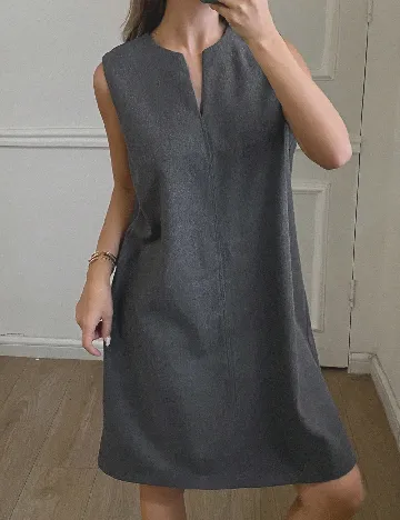 Rochie scurta Dazy, gri