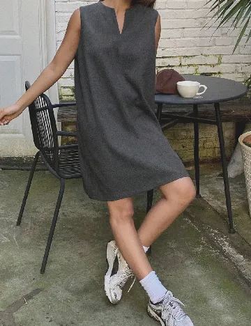 Rochie scurta Dazy, gri