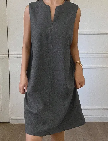 Rochie scurta Dazy, gri