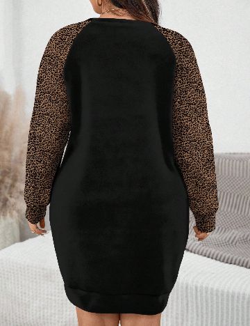 Rochie scurta Emery Rose Curve, negru