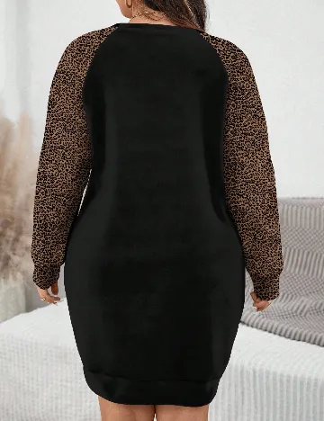 Rochie scurta Emery Rose Curve, negru