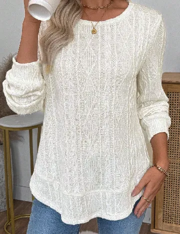 Bluza Emery Rose, ecru