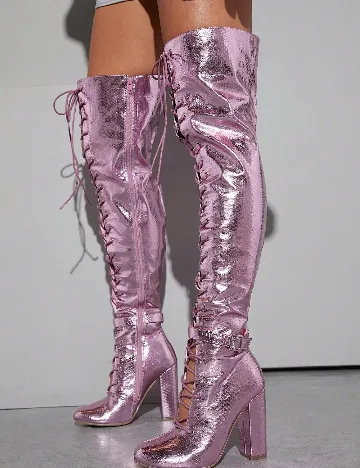 Cizme SHEIN, roz
