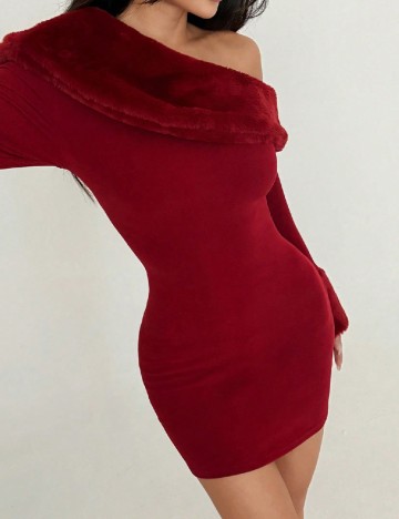Rochie scurta SHEIN, rosu