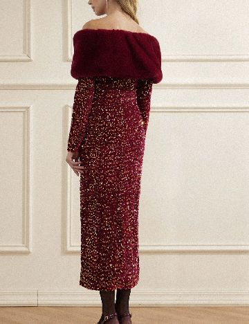 Rochie medie Aveloria, visiniu