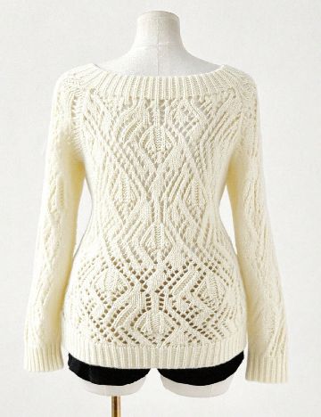 Pulover SHEIN CURVE, ecru