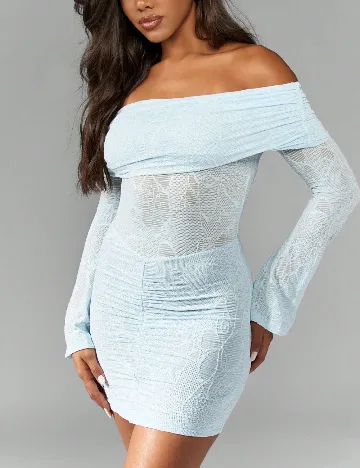 Rochie scurta Missguided, albastru