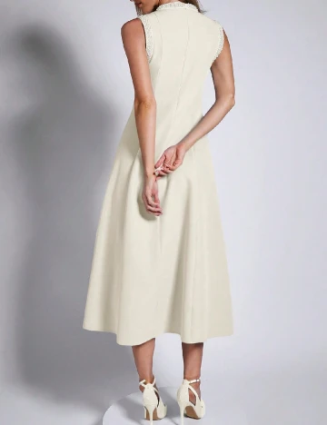 Rochie medie SHEIN, ecru