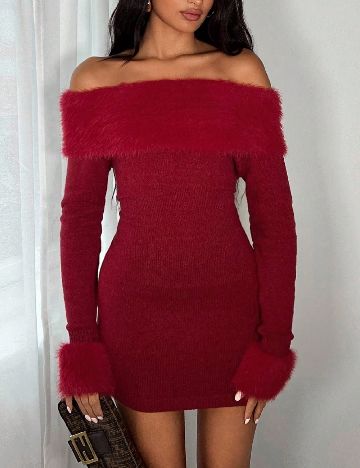 Rochie scurta SHEIN, rosu