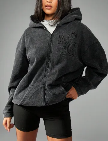 Hanorac MISSGUIDED Plus Size, gri inchis