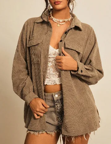 Camasa SHEIN CURVE, maro