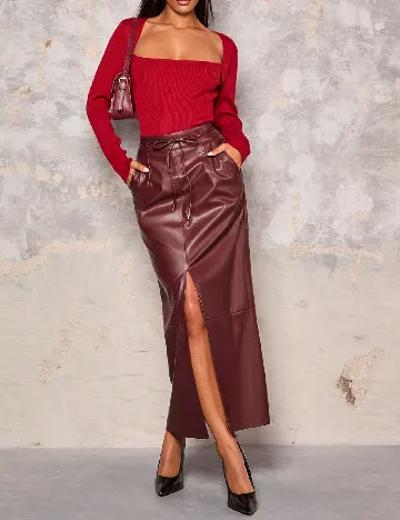 Fusta SHEIN, visiniu