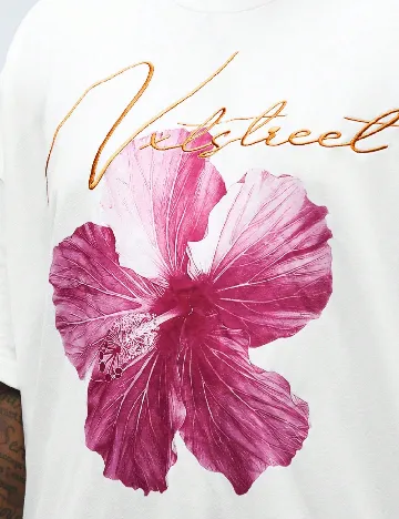 Tricou SHEIN Plus Size Men, alb