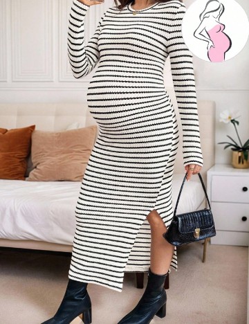 Rochie medie SHEIN Maternity, mix culori