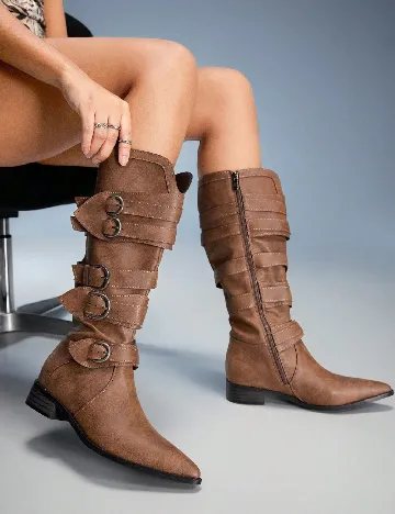 Cizme SHEIN, maro