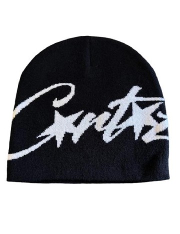 Caciula SHEIN, negru/alb