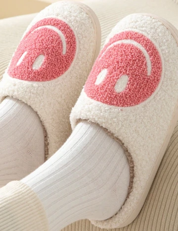 Papuci de Casa Shein Kids, alb