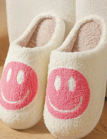 Papuci de Casa Shein Kids, alb