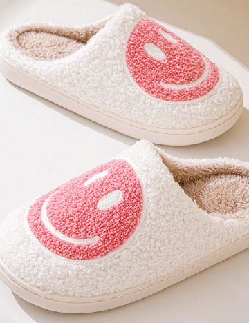 Papuci de Casa Shein Kids, alb