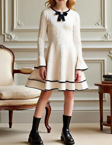 Rochie Shein Kids, crem