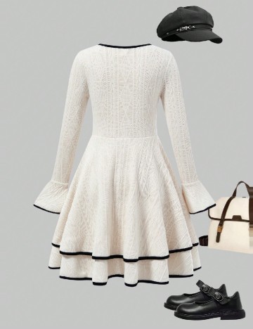 Rochie Shein Kids, crem