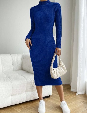 Rochie medie SHEIN, albastru