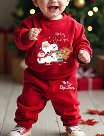 Compleu Shein Kids, rosu