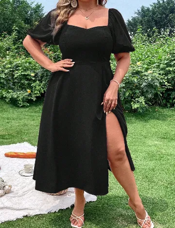 Rochie lunga SHEIN CURVE, negru