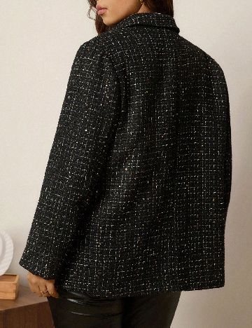 Sacou SHEIN CURVE, negru