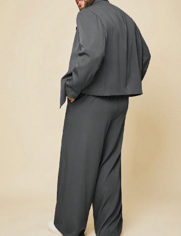 Costum SHEIN Plus Size Men, gri