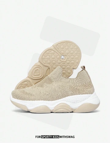 Adidasi Shein Kids, crem