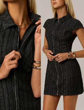 Rochie scurta Forever 21, gri inchis