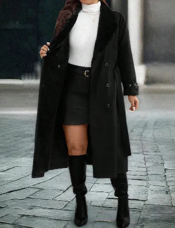 Palton Emery Rose Curve, negru