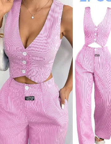 Compleu SHEIN CURVE, roz