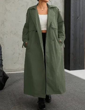Trench SHEIN CURVE, verde