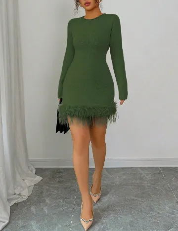 Rochie scurta SHEIN, verde