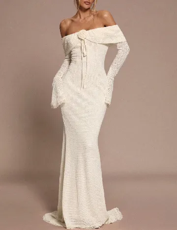 Rochie lunga SHEIN, ecru