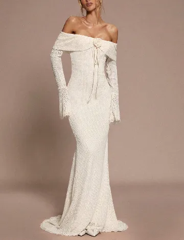 Rochie lunga SHEIN, ecru