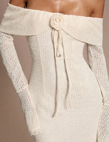 Rochie lunga SHEIN, ecru