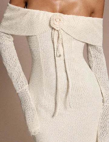 Rochie lunga SHEIN, ecru