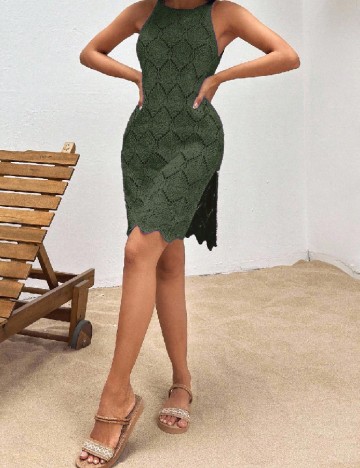 Rochie scurta SHEIN, verde