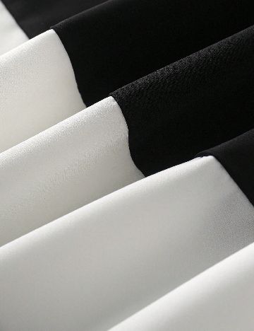 Rochie lunga SHEIN, alb/negru