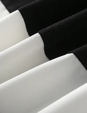 Rochie lunga SHEIN, alb/negru