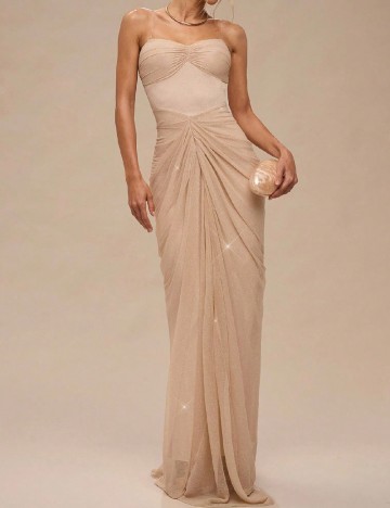 Rochie lunga SHEIN, crem