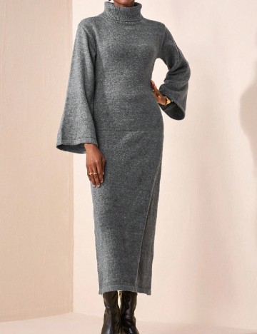 Rochie medie SHEIN, gri